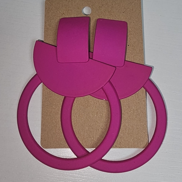 Jewelry - Pink Geometric Earrings